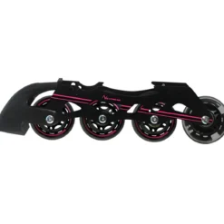 Pattini Bambini 2 in 1 M 34-37 Trasformabili a Rotelle in Linea Fucsia