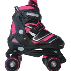 Pattini Bambini 2 in 1 S 30-33 Trasformabili a Rotelle in Linea Fucsia