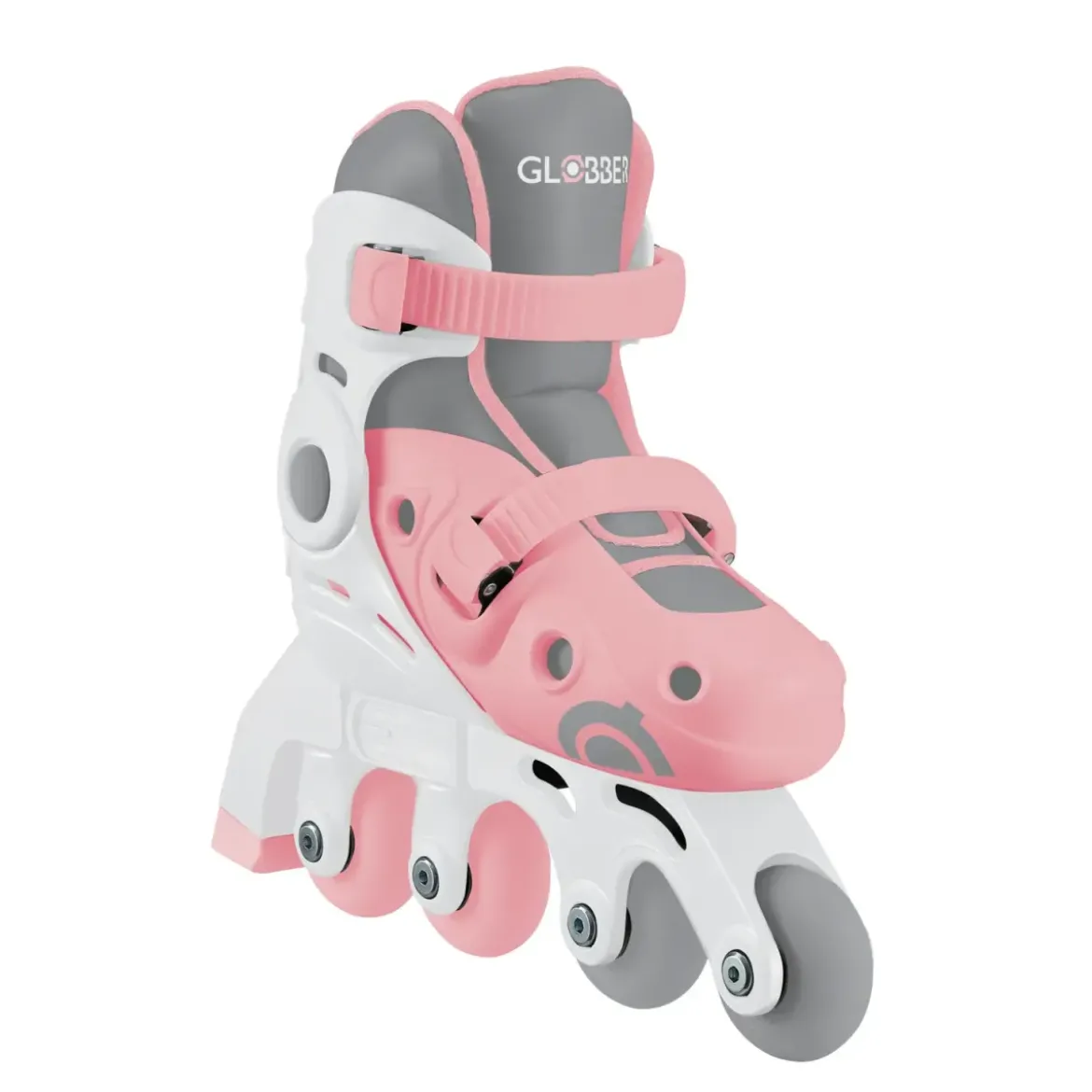 Pattini Bambini Regolabili 2 in 1 Rosa Taglia 30-33 Inline e Learning