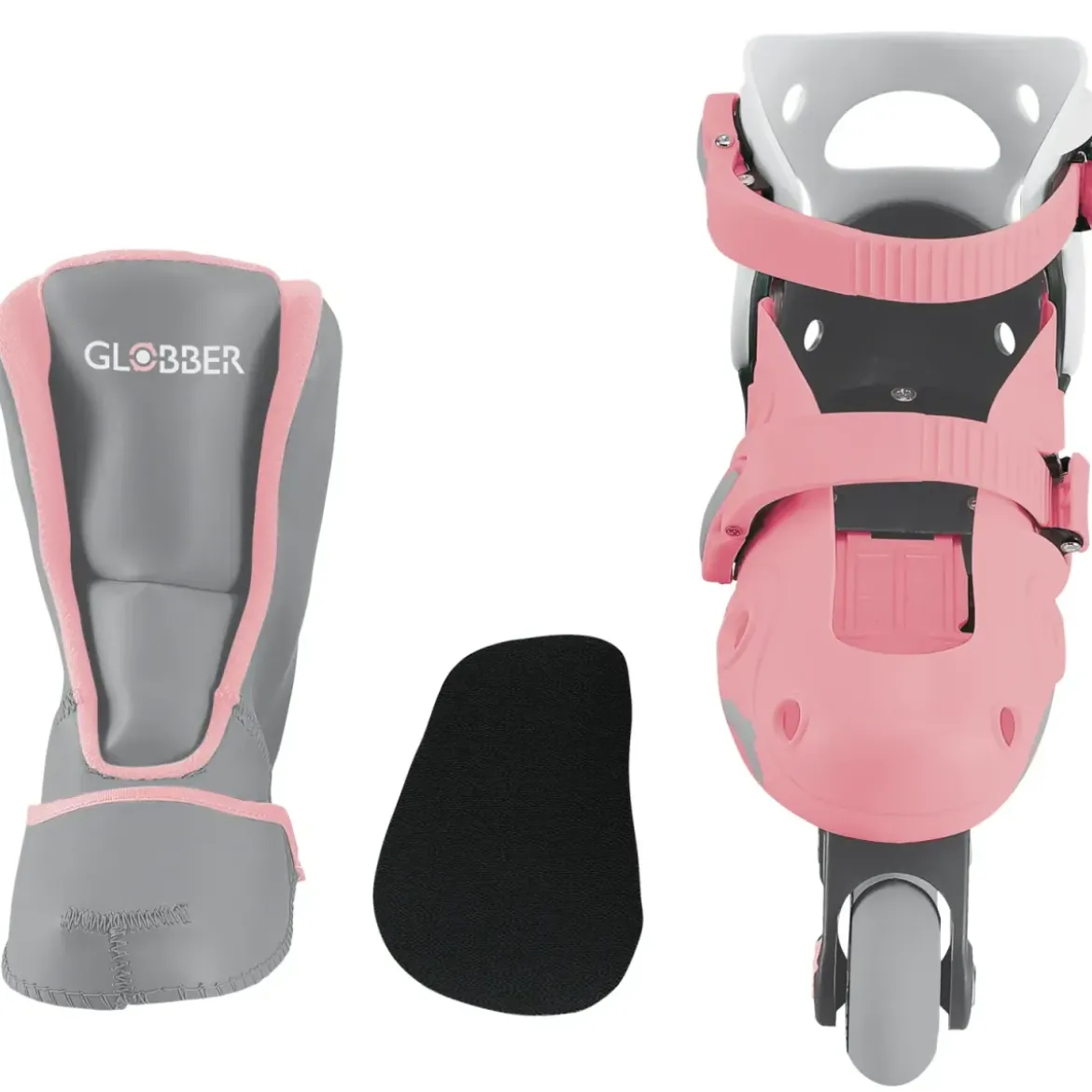 Pattini Bambini Regolabili 2 in 1 Rosa Taglia 30-33 Inline e Learning