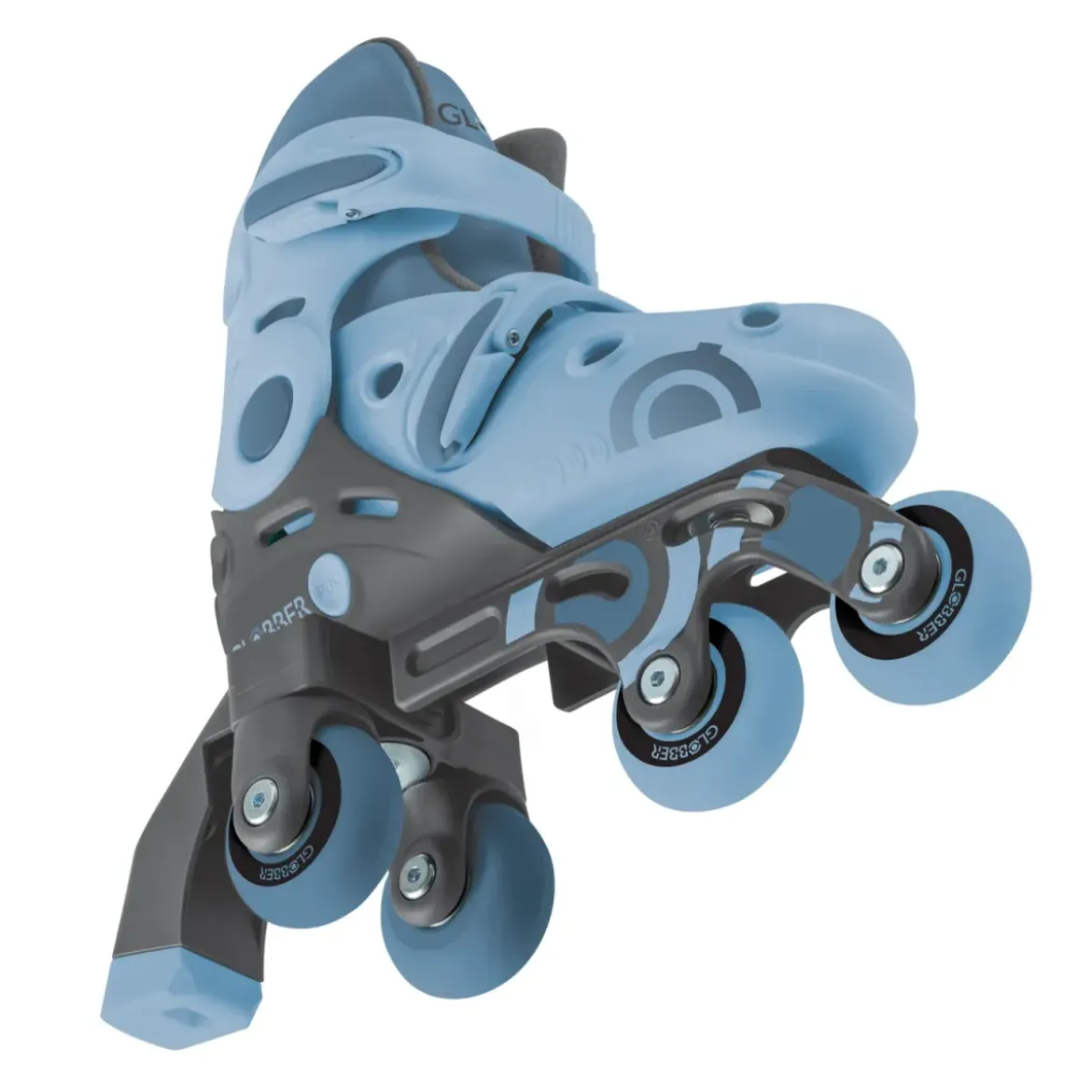 Pattini Bambini Regolabili 2 in 1 Celeste Taglia 30-33 Inline Learning