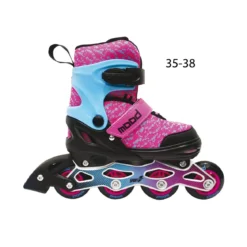 Pattini in Linea a 4 Rotelle da Bambina 35-38 Roller Rolleblade Regolabili Freno