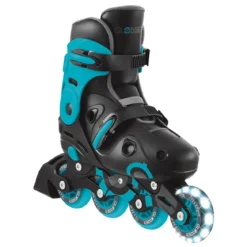 Pattini in Linea per Bambini Taglia 34-37 LED Freno Posteriore Blu