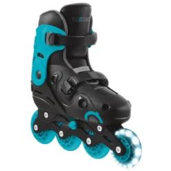 Pattini in Linea per Bambini Taglia 34-37 LED Freno Posteriore Blu