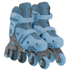 Pattini per Bambini 2 in 1 Regolabili Taglia 26–29 Celeste Pastello