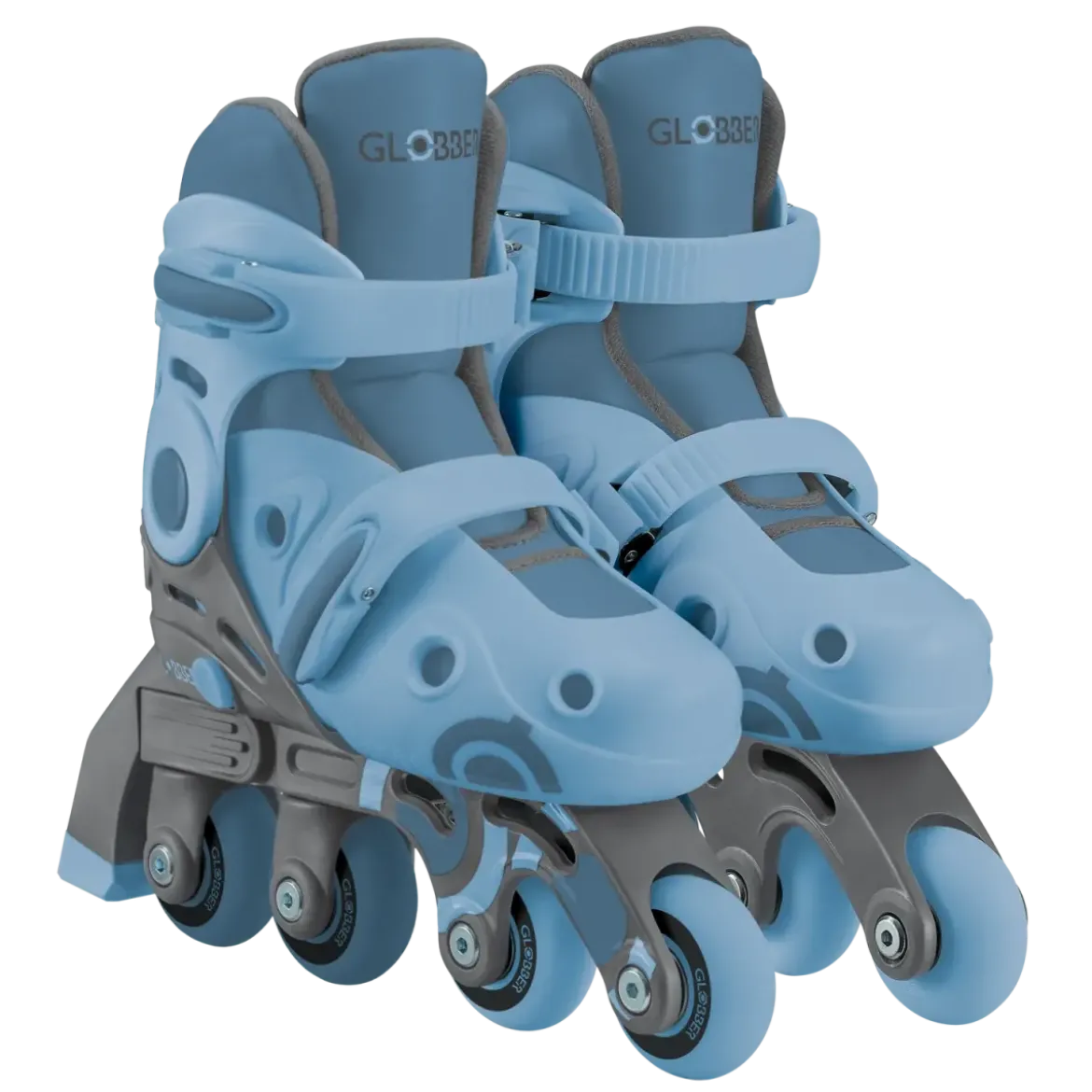Pattini per Bambini 2 in 1 Regolabili Taglia 26–29 Celeste Pastello