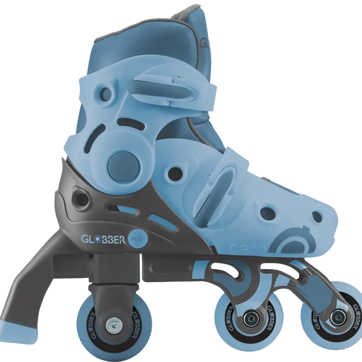 Pattini per Bambini 2 in 1 Regolabili Taglia 26–29 Celeste Pastello