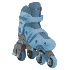 Pattini per Bambini 2 in 1 Regolabili Taglia 26–29 Celeste Pastello