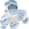 Pattini per Bambini 4 Ruote Regolabili Blu Cenere Taglia 26-29