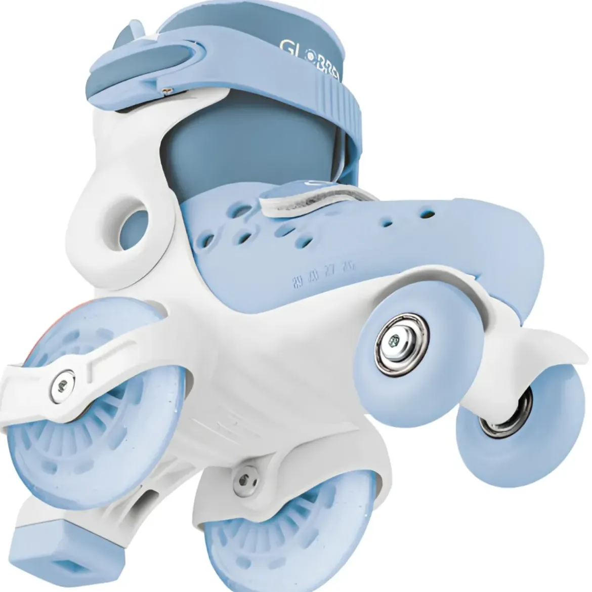 Pattini per Bambini 4 Ruote Regolabili Blu Cenere Taglia 26-29