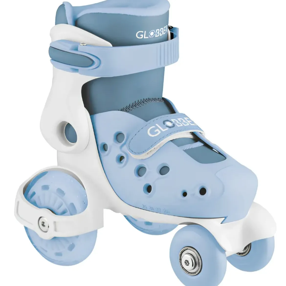 Pattini per Bambini 4 Ruote Regolabili Blu Cenere Taglia 26-29