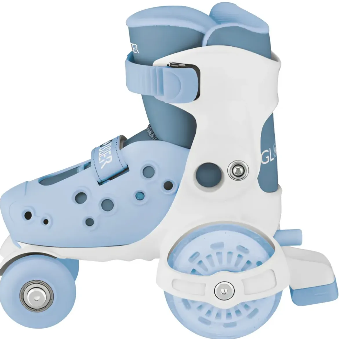 Pattini per Bambini 4 Ruote Regolabili Blu Cenere Taglia 26-29