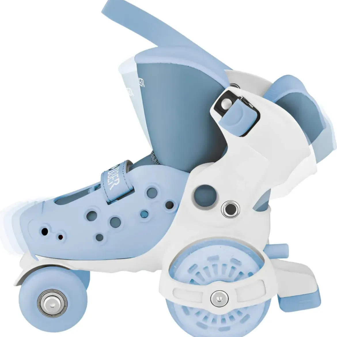 Pattini per Bambini 4 Ruote Regolabili Blu Cenere Taglia 26-29