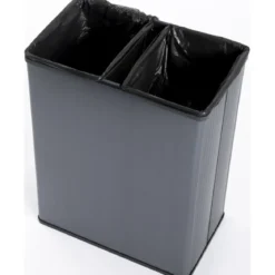 Pattumiera Keter 54L Blu Perlato Differenziata Materiale Riciclato