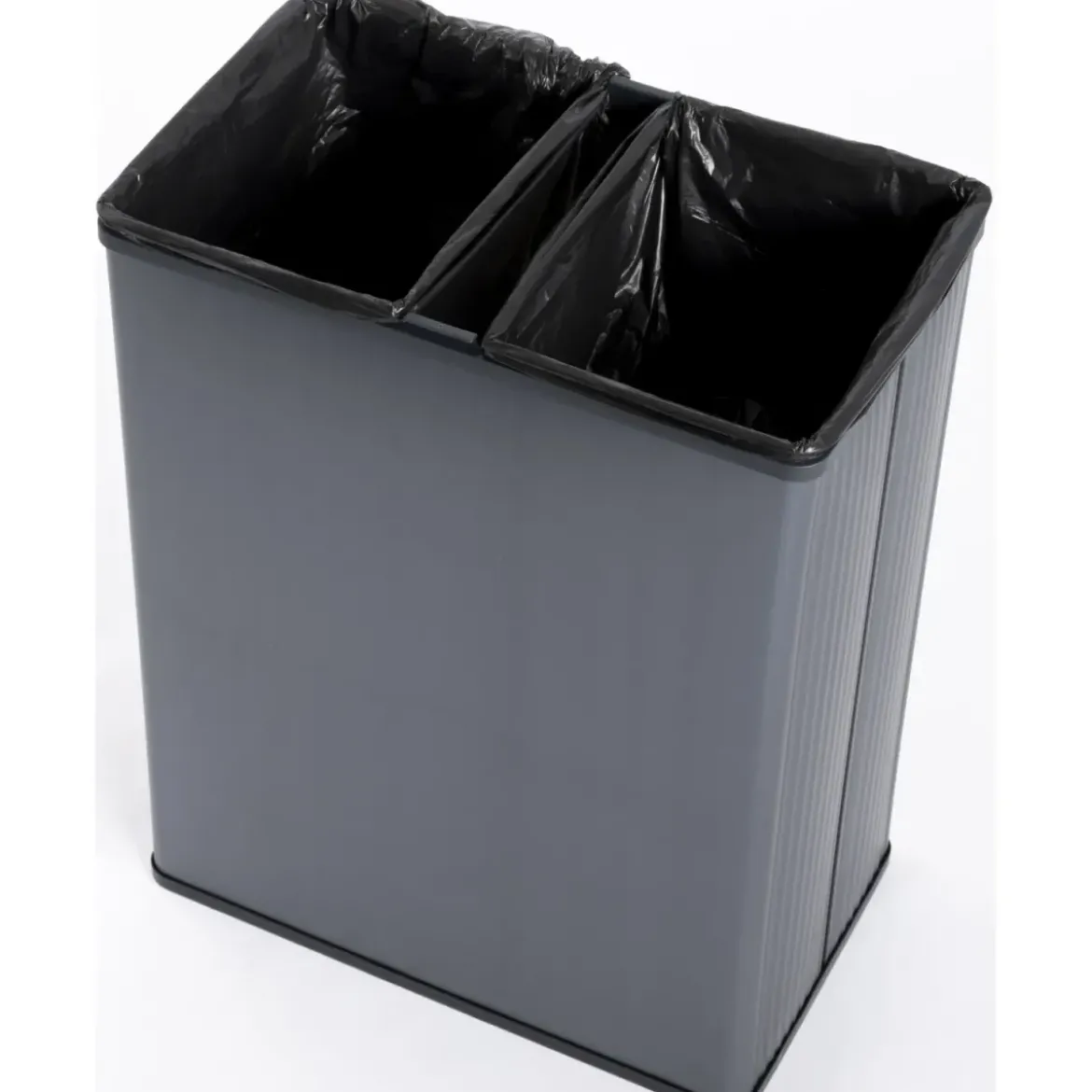 Pattumiera Keter 54L Blu Perlato Differenziata Materiale Riciclato