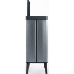 Pattumiera Keter 54L Blu Perlato Apertura Push per Cucina con Gambe
