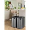 Pattumiera Keter 54L Grigio Perlato Differenziata Materiale Riciclato