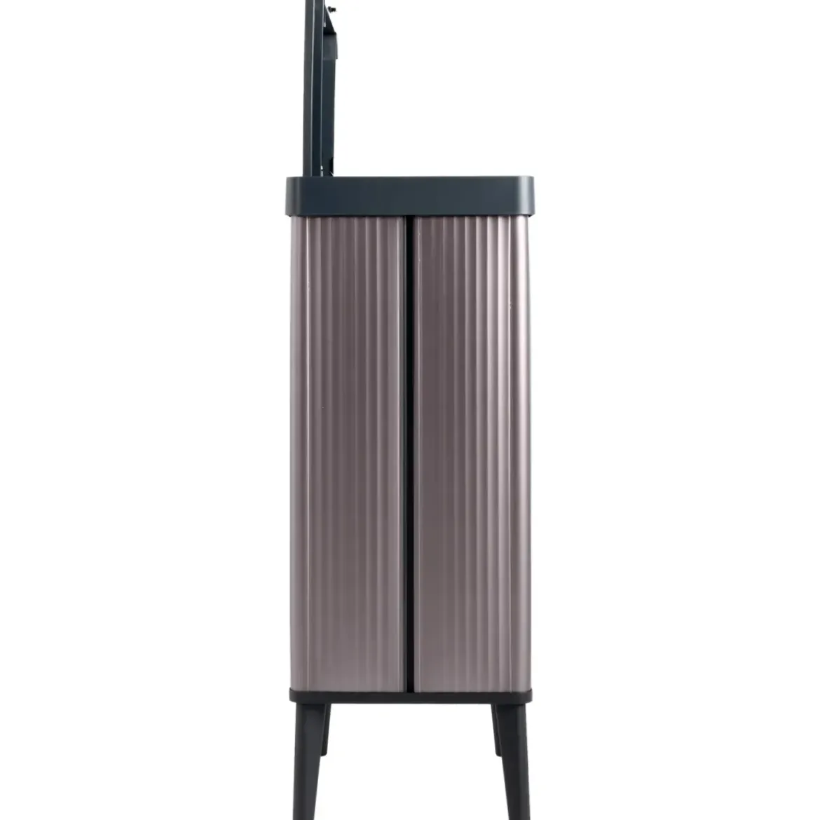 Pattumiera Keter 54L Rosa Perlato Apertura Push per Cucina con Gambe