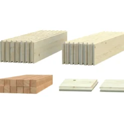 Pavimento per Casetta in Legno da Giardino 4x4 m