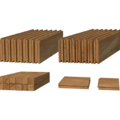 Pavimento per Casetta in Legno Impregnato da Giardino 358x296 cm