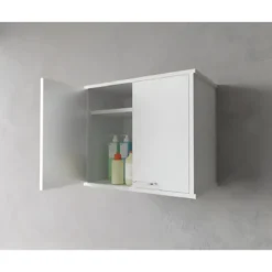 Pensile Lavanderia 60x34x52,5 cm PVC 1 Anta Bianco Bagno