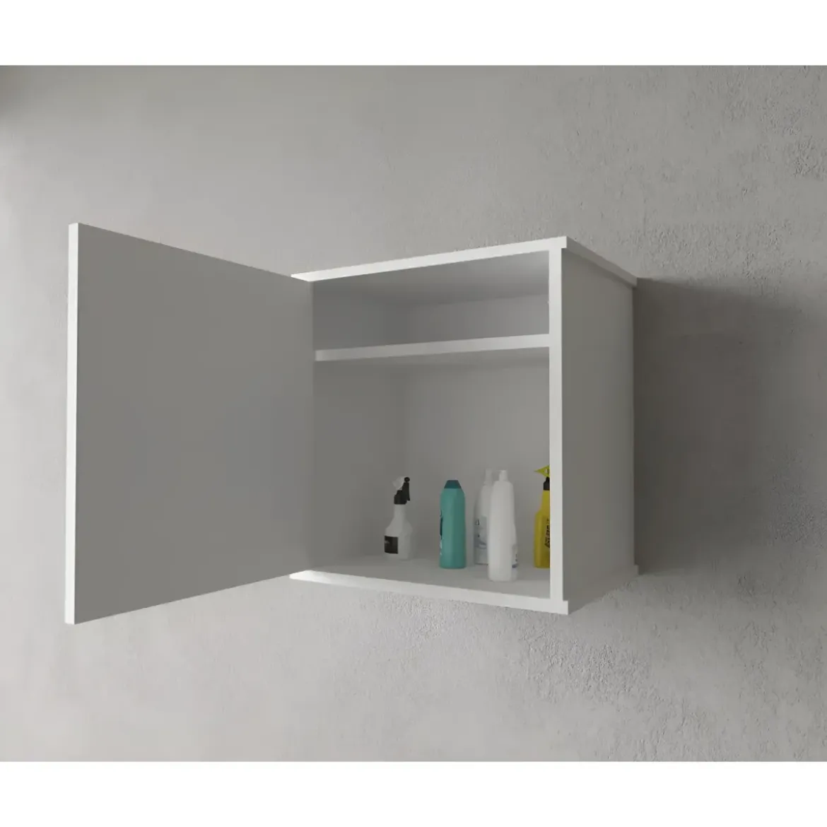 Pensile Lavanderia 46,5x34x52,5 cm PVC 1 Anta Bianco Salvaspazio