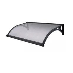 Pensilina in Policarbonato Alveolare 100x60 cm Copertura Antipioggia