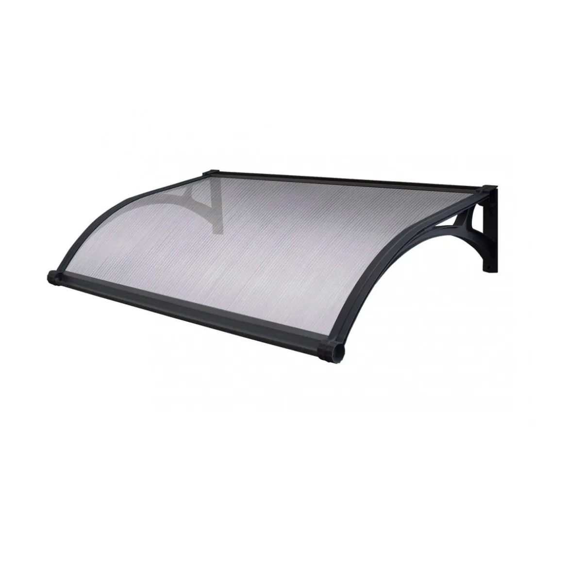 Pensilina in Policarbonato Alveolare 100x60 cm Copertura Antipioggia