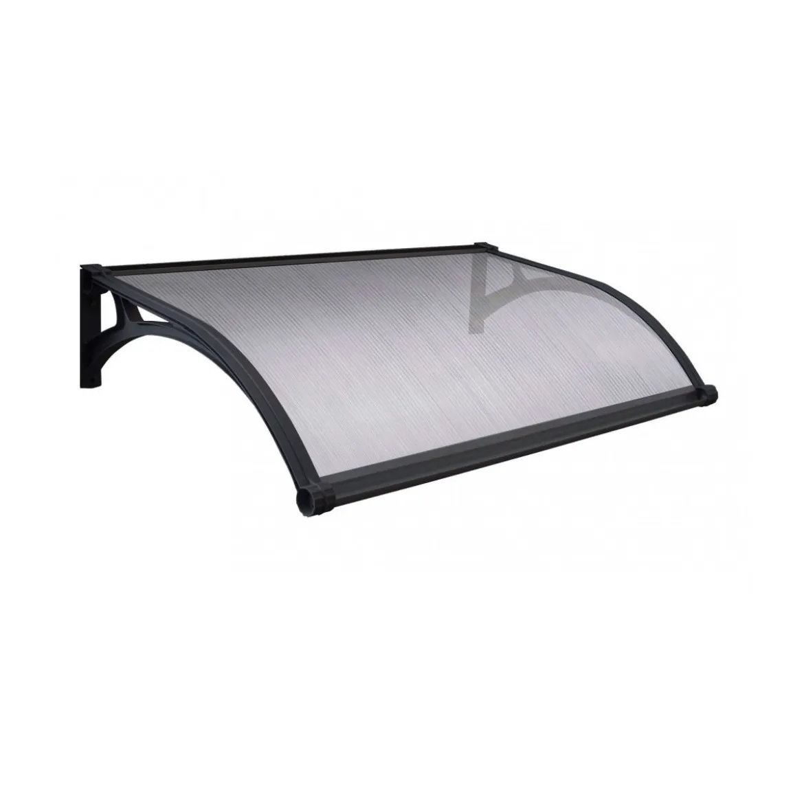 Pensilina in Policarbonato Alveolare 100x60 cm Copertura Antipioggia