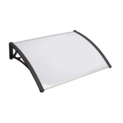 Pensilina 120x120 Alveolare Opaco in Policarbonato Copertura Antipioggia