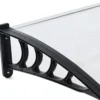 Pensilina 125x80 cm Tettoia Modulare in Policarbonato Alveolare Opaco