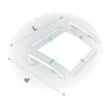 Pensilina 100x80 in Policarbonato Alveolare Trasparente Modulare