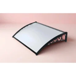 Pensilina 100x80 in Policarbonato Alveolare Trasparente Modulare