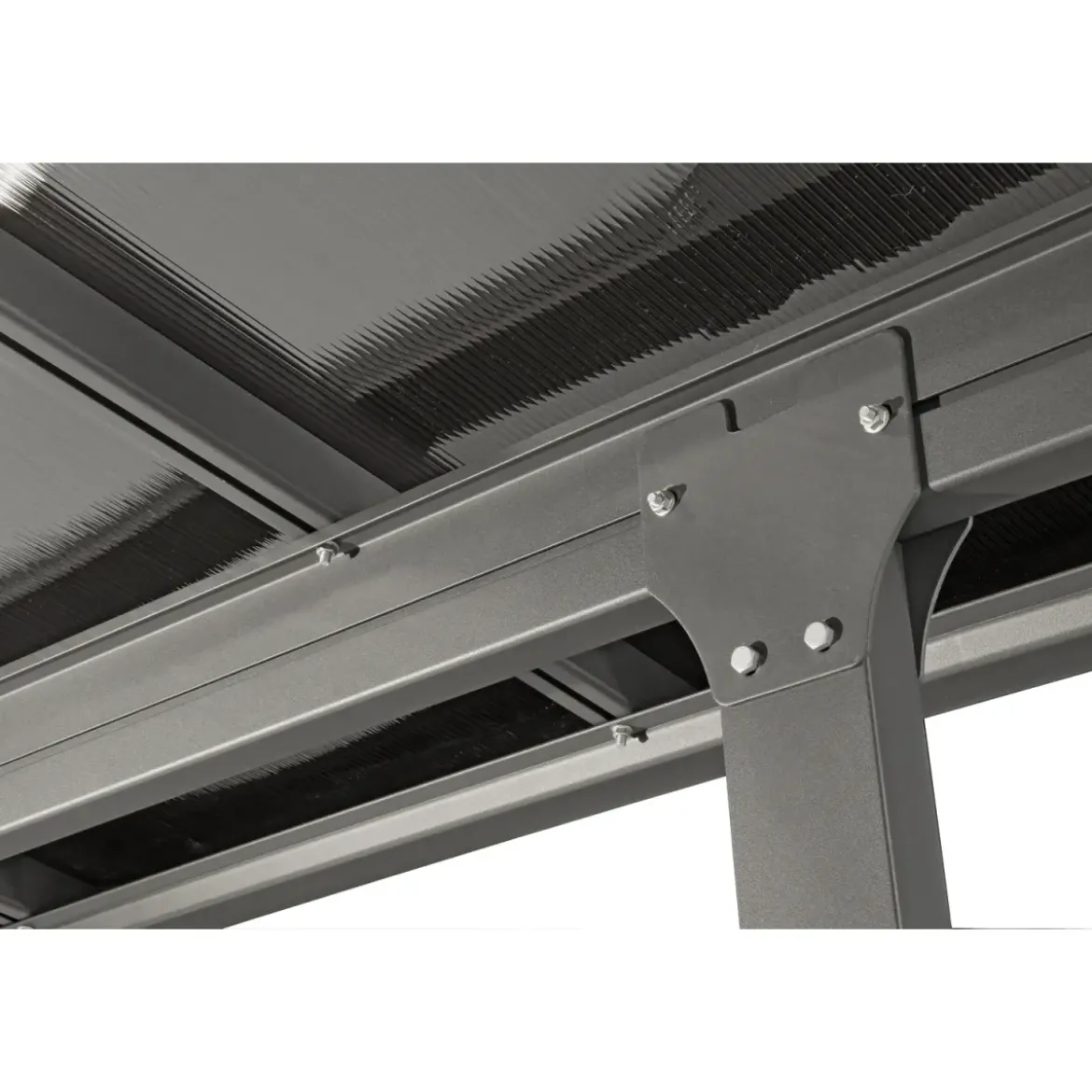 Pergola Addossata 4x3 in Alluminio Gazebo da Giardino Terrazzo