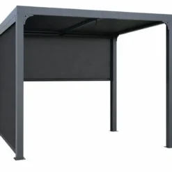 Pergola Bioclimatica da Esterno 240x300 cm 2 Teli Laterali Manuali