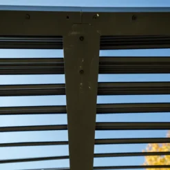 Pergola Bioclimatica Doppia 360x600 Frangivista con Lamelle Orientabili