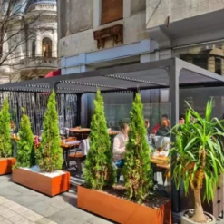 Pergola Bioclimatica Doppia 360x600 Frangivista con Lamelle Orientabili