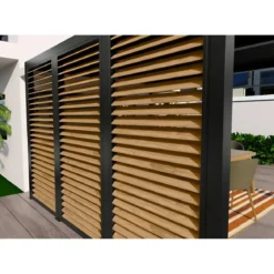 Pergola bioclimatica in alluminio 3.6x3 con veneziane