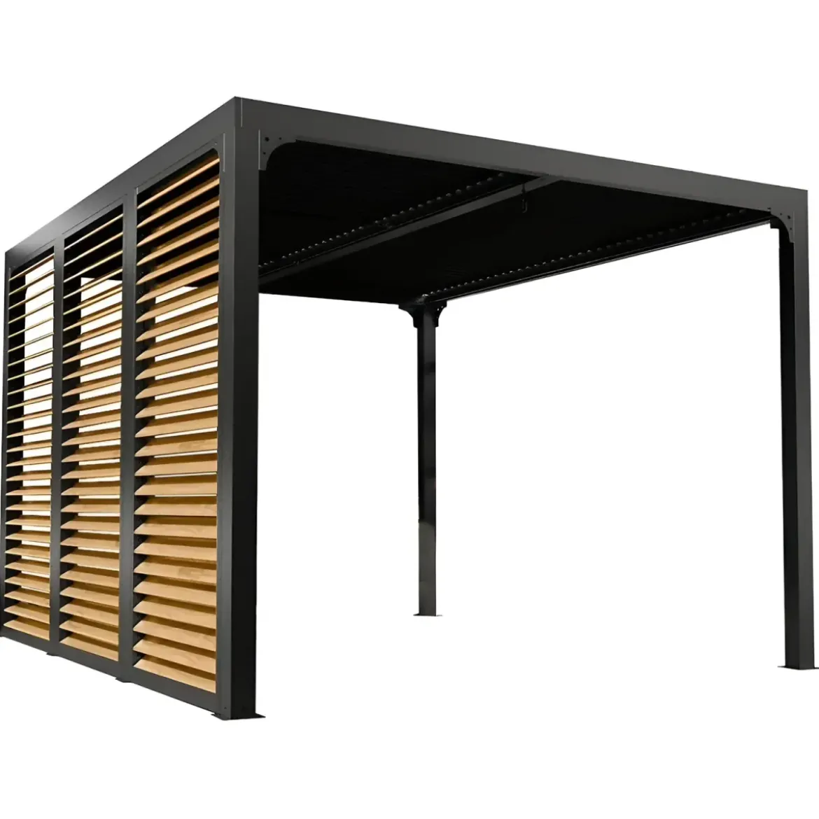 Pergola bioclimatica in alluminio 3.6x3 con veneziane