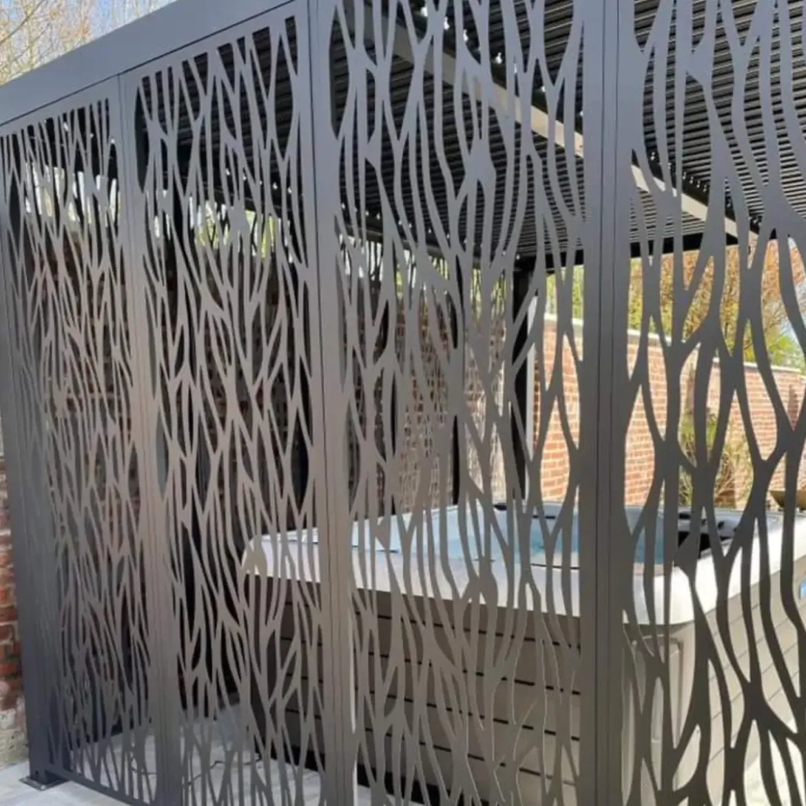 Pergola Bioclimatica 360x300 cm Copertura con Lame Orientabili Manuale