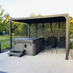 Pergola Bioclimatica 360x300 cm Copertura con Lame Orientabili Manuale