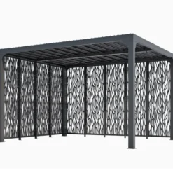 Pergola Bioclimatica 360x300 cm Copertura con Lame Orientabili Manuale