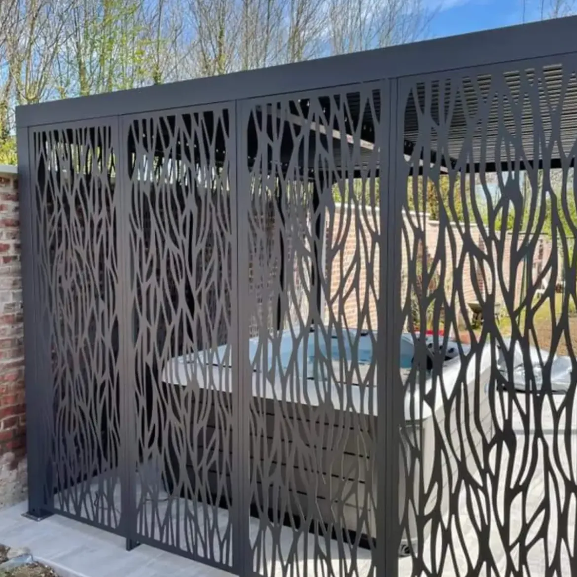 Pergola Bioclimatica 360x300 cm Copertura con Lame Orientabili Manuale