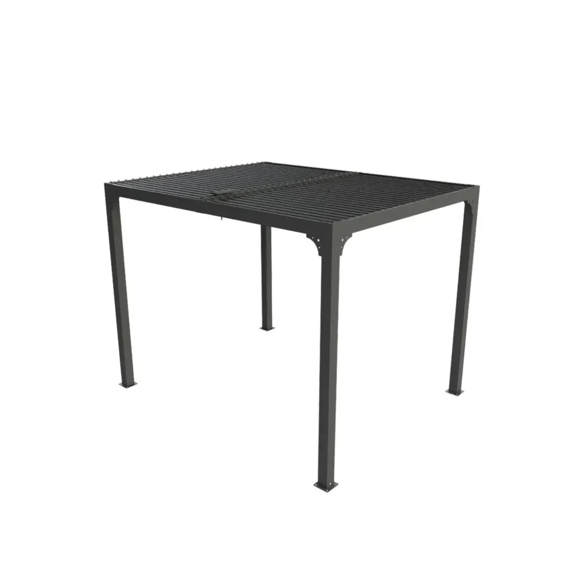 Pergola Bioclimatica 3x2.4 mt in Alluminio Gazebo da Giardino Terrazzo Pergolato