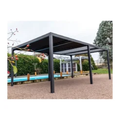 Pergola Bioclimatica 3.6x6 mt in Alluminio Gazebo da Giardino Terrazzo Pergolato