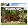 Pergola Gazebo Impregnata 300x300 cm con copertura pvc