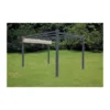 Pergola Gazebo 3x4 in Alluminio Telo Tenda Retrattile Carport Auto Giardino
