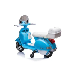 Piaggio Vespa Full Napoli Blu Moto Elettrica da Bambini Batteria 12 V