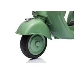 Piaggio Vespa Mini Verde a Batteria 6 V con Sidecar Elettrica da Bambini