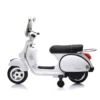 Piaggio Vespa PX 150 Bianca Moto Elettrica da Bambini Batteria 12 V